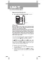 Preview for 24 page of UNI-T UT60D Operating Manual