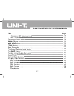 Preview for 2 page of UNI-T UT61A Operating Manual