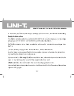 Preview for 6 page of UNI-T UT61A Operating Manual