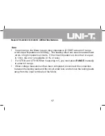 Preview for 17 page of UNI-T UT61A Operating Manual