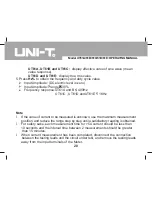 Preview for 20 page of UNI-T UT61A Operating Manual