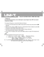 Preview for 32 page of UNI-T UT61A Operating Manual