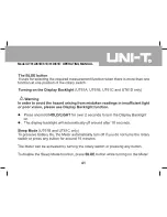 Preview for 41 page of UNI-T UT61A Operating Manual