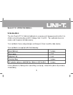 Preview for 3 page of UNI-T UT712 Operating Manual