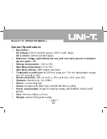 Preview for 23 page of UNI-T UT712 Operating Manual