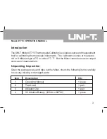 Preview for 4 page of UNI-T UT713 Operating Manual