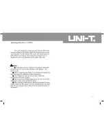 Preview for 18 page of UNI-T UT805A Operating Instructions Manual