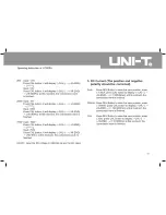 Preview for 30 page of UNI-T UT805A Operating Instructions Manual