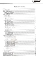 Preview for 4 page of UNI-T UTG900E Series User Manual