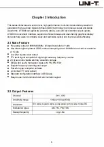 Preview for 6 page of UNI-T UTG900E Series User Manual