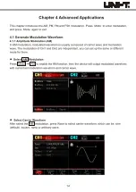 Preview for 14 page of UNI-T UTG900E Series User Manual