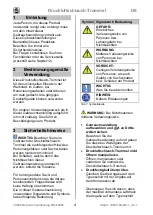 Preview for 4 page of UNI 10049 Operating Instructions Manual