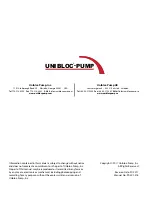 Preview for 2 page of Unibloc-Pump UNIBLOC-PD 501 Operation & Service Manual