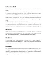 Preview for 3 page of Unibrain 530 User'S Operation Manual