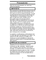 Preview for 2 page of Uniden BC72XLT Manual Del Usuario