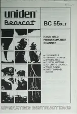 Uniden Bearcat BC 55XLT Operating Instructions Manual preview