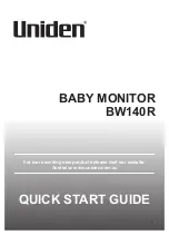 Uniden BW140R Quick Start Manual preview