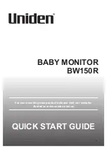 Preview for 1 page of Uniden BW150R Quick Start Manual