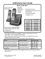 Uniden D1484 series User Manual preview