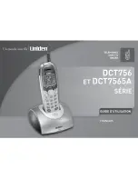 Uniden DCT756 Series Manual D'Utilisation preview