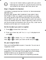 Preview for 5 page of Uniden DCX100 - DCX 100 Cordless Extension Handset Owner'S Manual