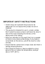 Preview for 2 page of Uniden IWITNESS DC2 Owner'S Manual