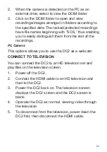 Preview for 21 page of Uniden IWITNESS DC2 Owner'S Manual