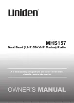 Uniden MHS157 Owner'S Manual preview