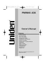 Uniden PMR845-2CK Owner'S Manual preview