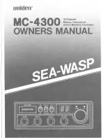 Preview for 1 page of Uniden SEA-WASP MC-4300 Owner'S Manual