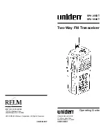 Uniden SPU 554KT Operating Manual preview