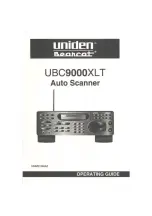 Preview for 1 page of Uniden UBC9000XLT Operating Manual