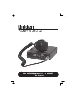 Preview for 1 page of Uniden uh012sx Owner'S Manual