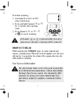 Preview for 10 page of Uniden uh036sx-4 Quad Pack Operating Manual