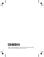 Preview for 28 page of Uniden uh078sx Operating Manual