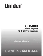 Uniden UH5000 Owner'S Manual preview