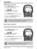 Preview for 21 page of Uniden UH7760NB Owner'S Manual