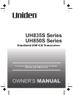 Uniden UH850S Owner'S Manual preview