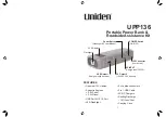 Preview for 1 page of Uniden UPP136 Manual