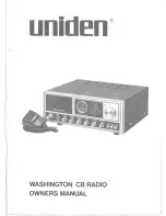 Uniden Washington Owner'S Manual preview