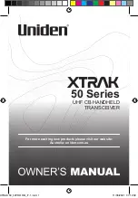 Preview for 1 page of Uniden XTRAK 50 Series Owner'S Manual