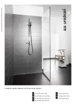 Preview for 1 page of unidrain GlassLine ShowerLine Installation Manual