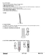 Preview for 13 page of Uniel UTV-82 Instruction Manual