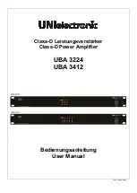 Preview for 1 page of UNIELECTRONIC UBA 3412 User Manual