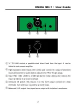 Preview for 3 page of Unika SDI-1 User Manual