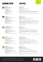 Preview for 2 page of UNILITE ATEX-H2 Quick Start Manual