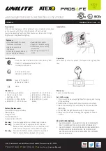 Preview for 2 page of UNILITE PROSAFE ATEX-H2 Quick Start Manual