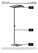 Unilux ORIUS Manual preview