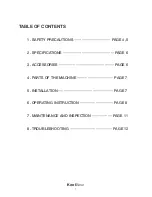 Preview for 3 page of UNINEX KoolBase MSC407NE User Manual