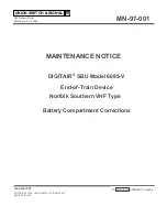 Preview for 1 page of Union Switch & Signal DIGITAIR 6695-V Maintenance Notice